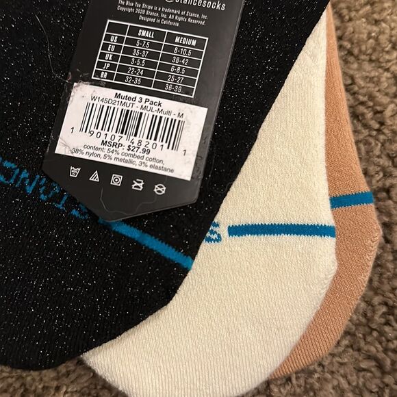 STANCE LADIES NO SHOW MULTI PACK VARIETY NWT  CASUAL LIGHT CUSHION SOCKS - Picture 6 of 6